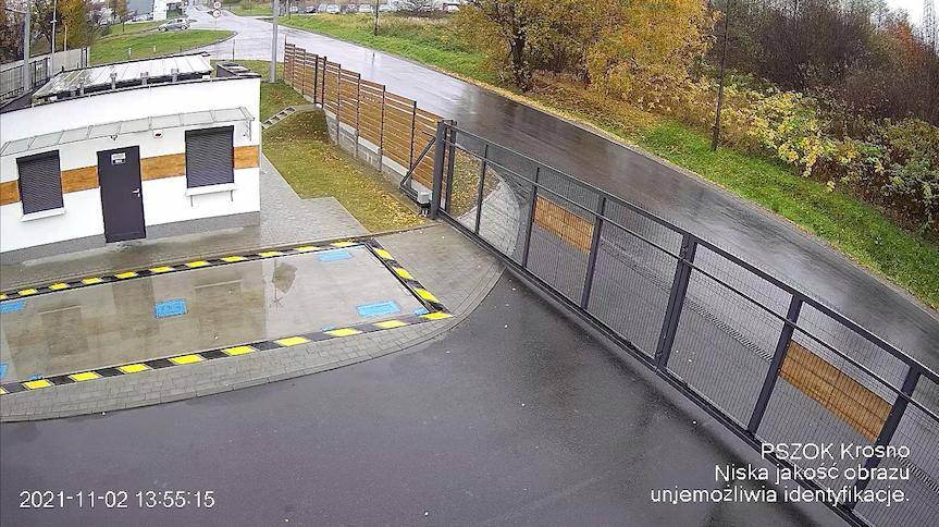 Krosno. Wjazd do PSZOK pod okiem kamery
