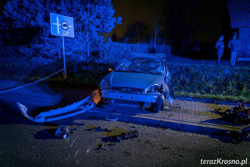 Wypadek na DK19, zderzenie 3 samochodów