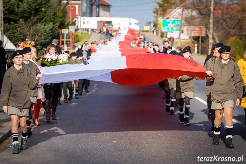 Marsz Niepodległości "Połączeni Flagą" w Miejscu Piastowym