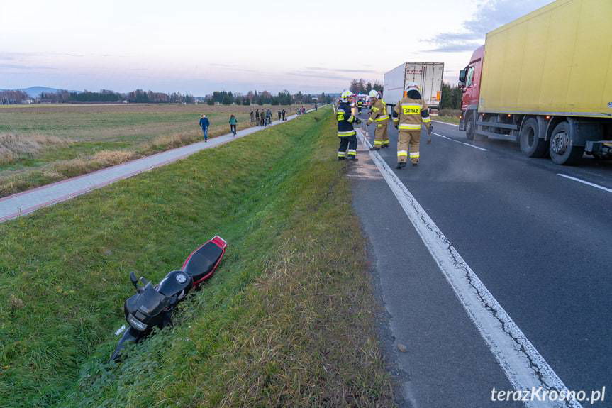 Wypadek w Moderówce na DK28