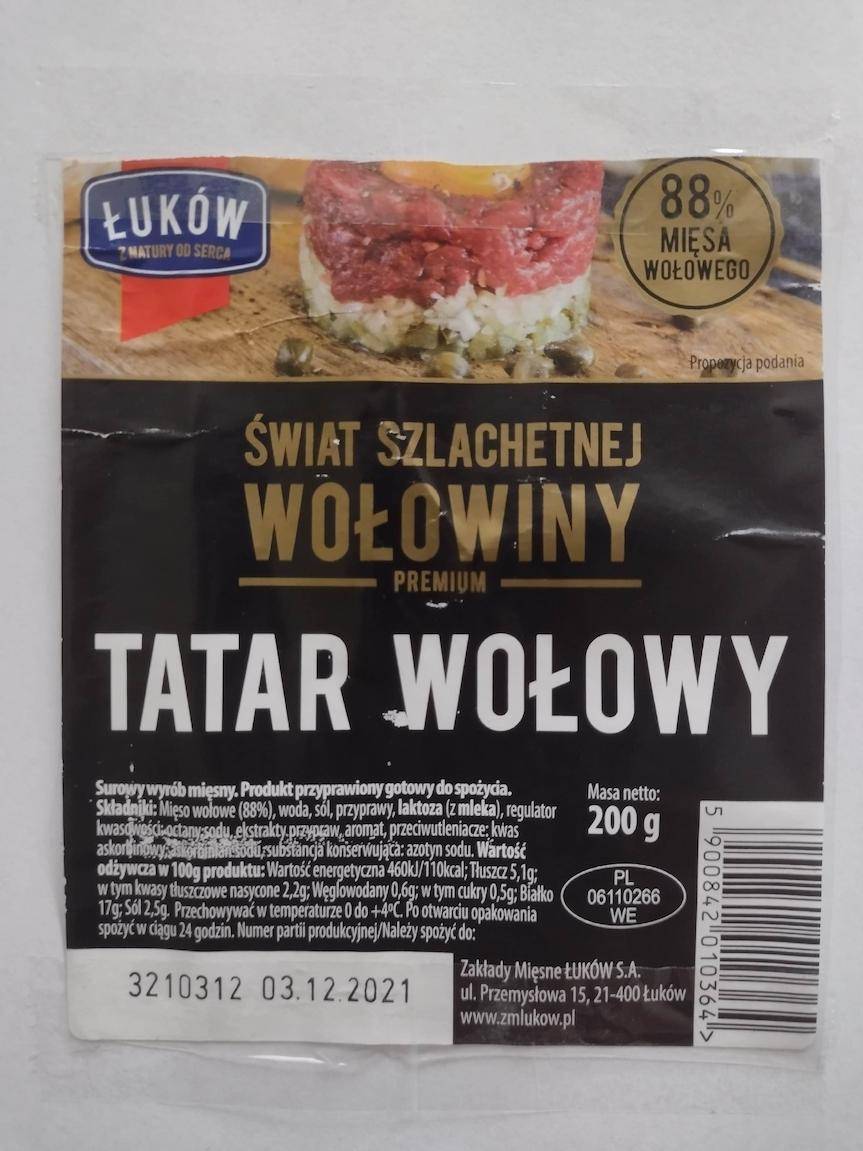 Uwaga! Salmonella w tatarze wołowym