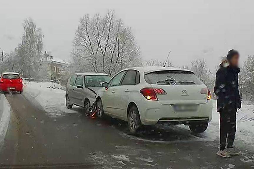 Czołowe zderzenie w Chorkówce