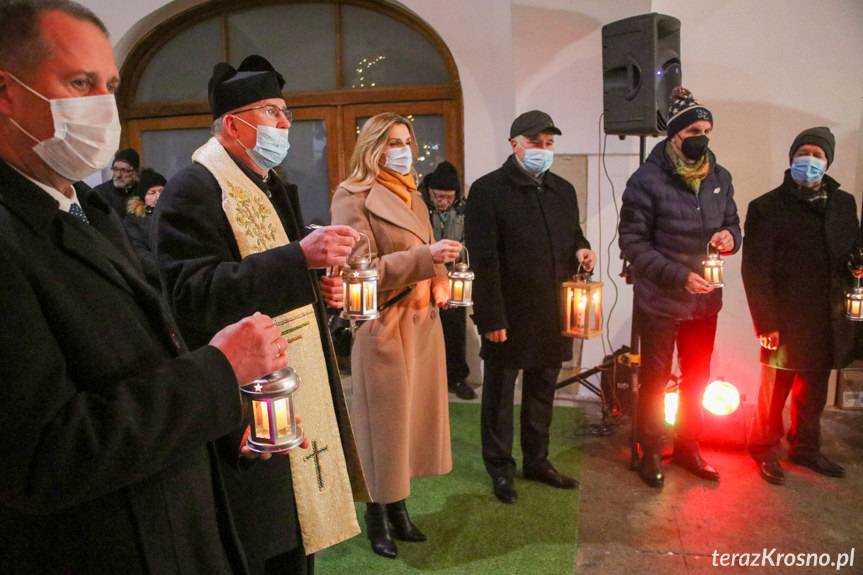 Wigilia na rynku w Krośnie