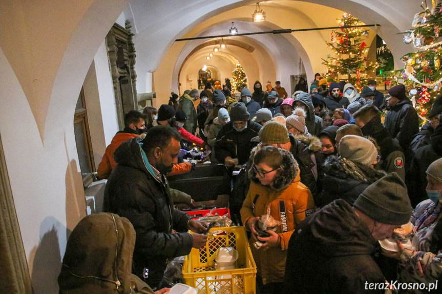 Wigilia na rynku w Krośnie