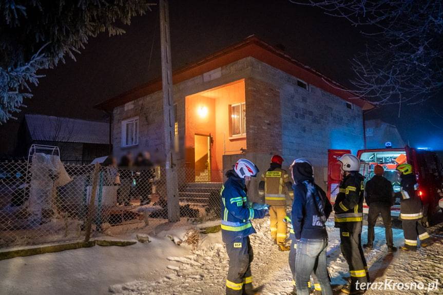 Pożar domu w Faliszówce