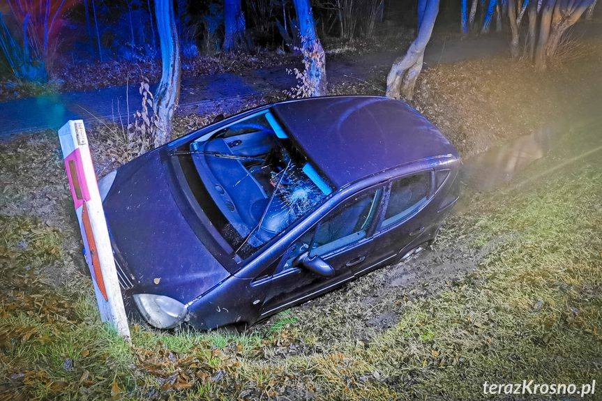 Zasnęła za kierownicą. Wjechała do rowu w Jaszczwi