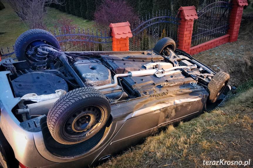 Dachowanie opla w Łękach Dukielskich