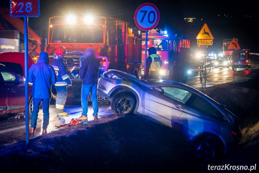 Zderzenie dwóch samochodów w Potoku