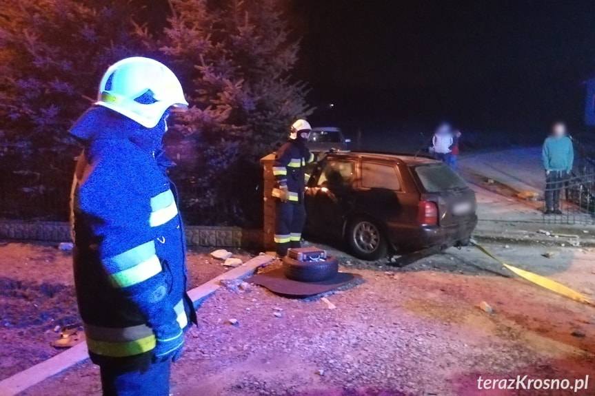 REGION. Pijany kierowca uderzył w przepust i ogrodzenie