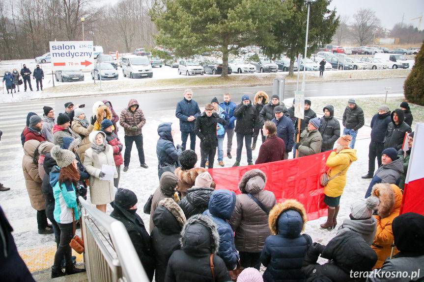 Protest w Krośnie. "STOP segregacji sanitarnej"