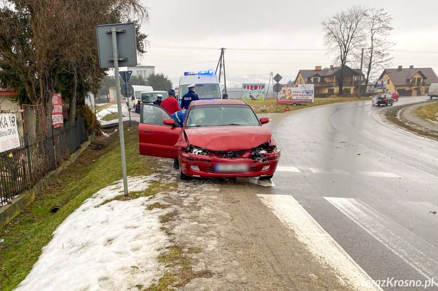 Zderzenie na Krośnieńskiej w Korczynie