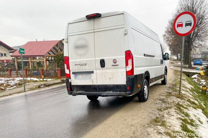 Zderzenie na Krośnieńskiej w Korczynie