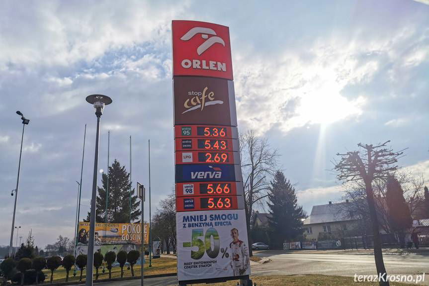 Ceny paliw w Krośnie po obniżce VAT znów idą w górę