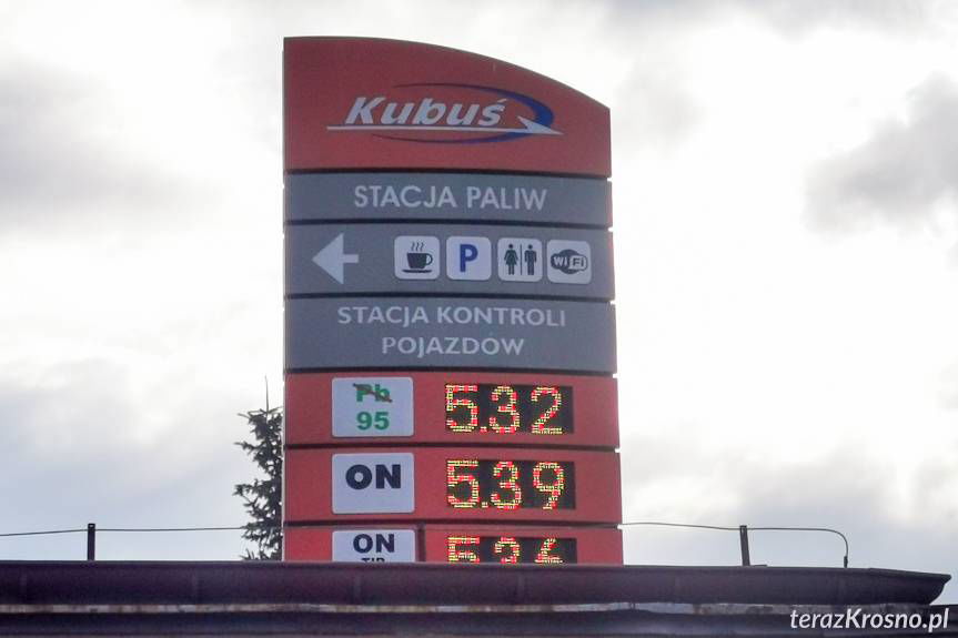 Ceny paliw w Krośnie po obniżce VAT znów idą w górę