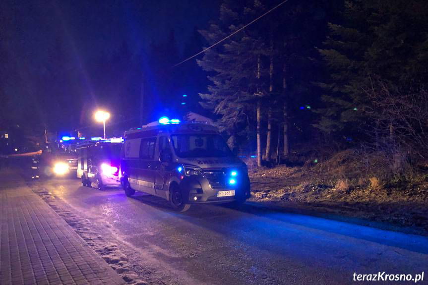 Wypadek w lesie w Iwoniczu-Zdroju, poważnie ranny nastolatek