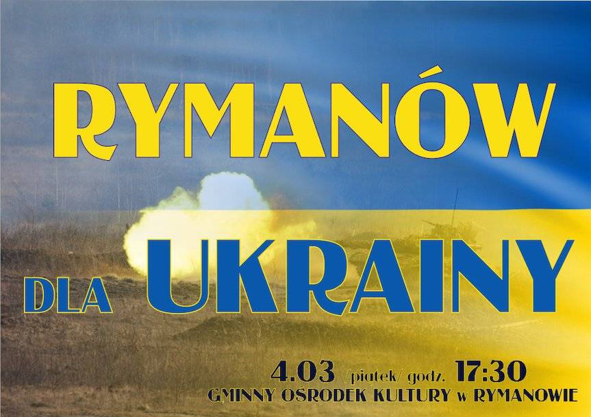 Rymanów dla Ukrainy. Zaproszenie na koncert