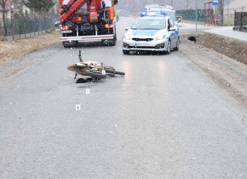 Pijany 15-latek na motocyklu