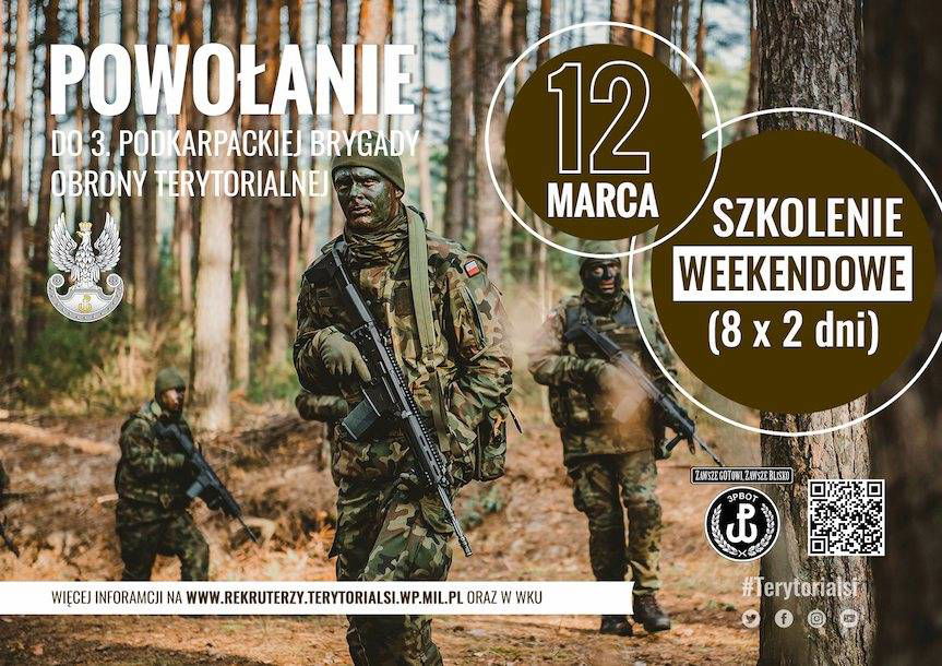 Kolejne powołanie do podkarpackich Terytorialsów