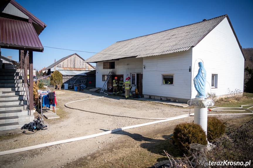 Pożar domu w Lipowicy