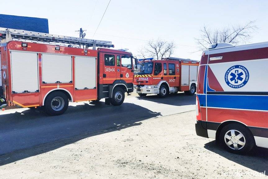 Pożar traw w Łękach Dukielskich. Lekko poszkodowana kobieta