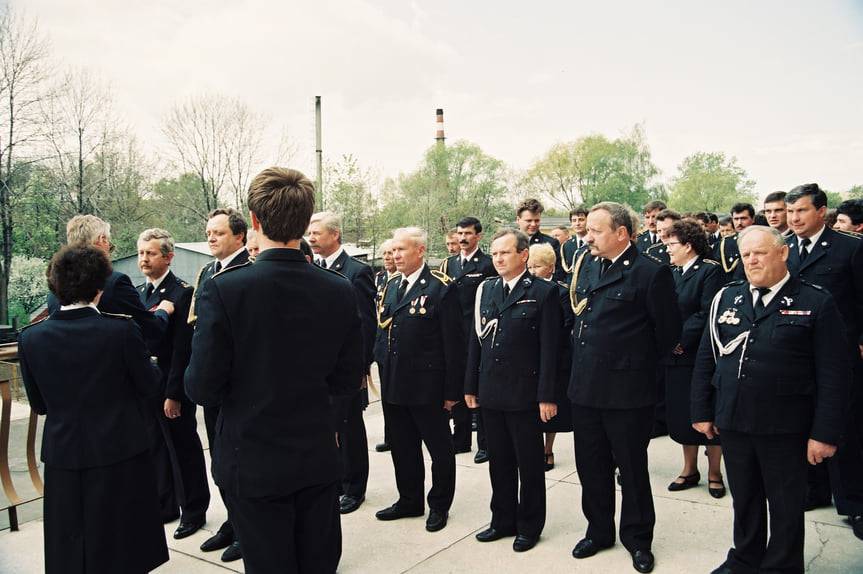 Obchody Dnia Strażaka w Krośnie w 1996 roku