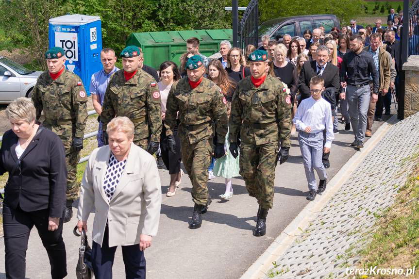 Uroczystości pogrzebowe Jana Borka ps. "Jastrząb" z Lubatowej
