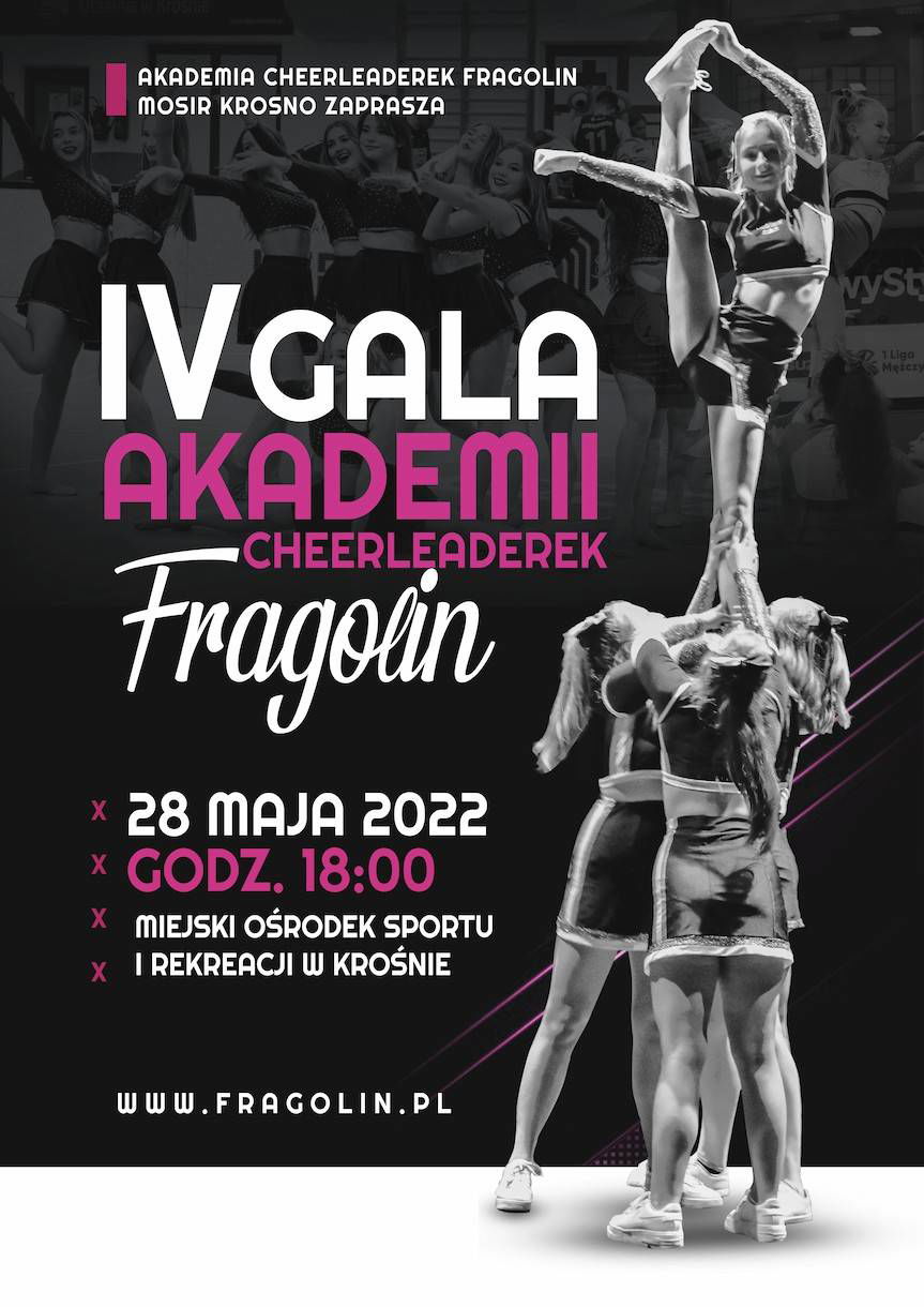 IV Gala Cheerleaderek Fragolin MOSiR Krosno - zaproszenie