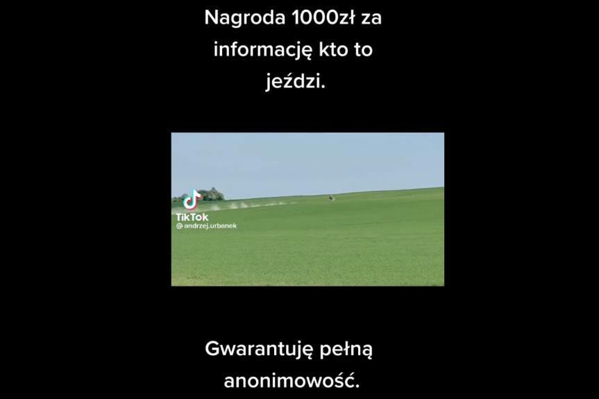 Crossowcy niszczą rolnikowi uprawy. Wyznaczył nagrodę