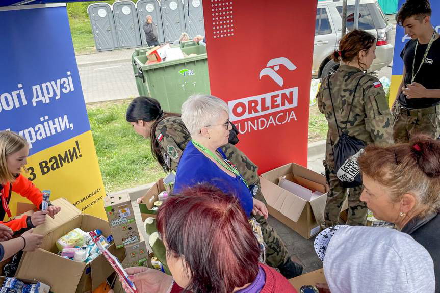 Młodzież z Miejsca Piastowego Ukrainie