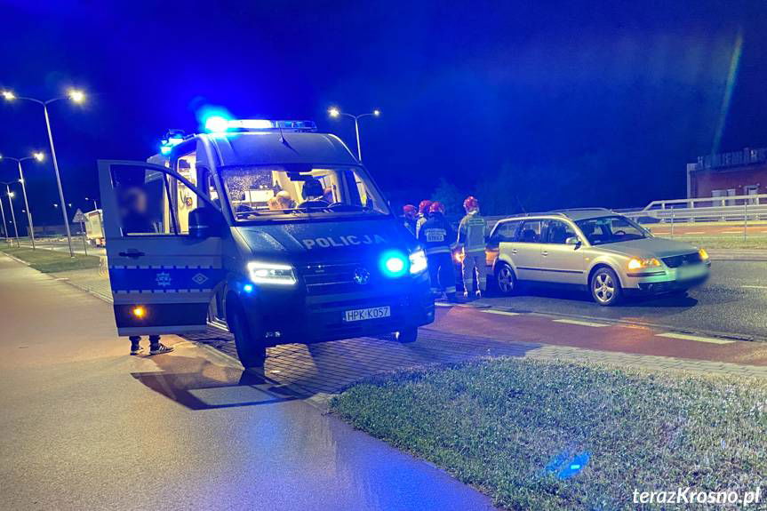 Kolizja dwóch samochodów na Podkarpackiej