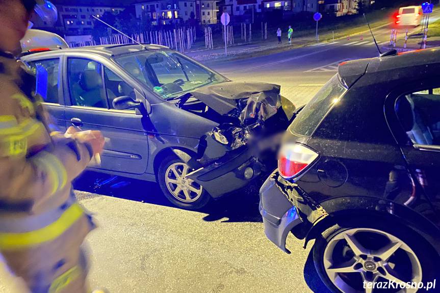 Nocna kolizja na Korczyńskiej