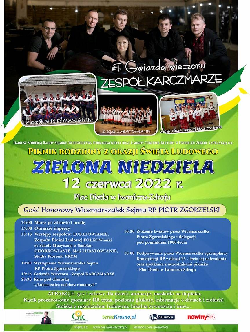 Zaproszenie na Zieloną Niedzielę do Iwonicza-Zdroju