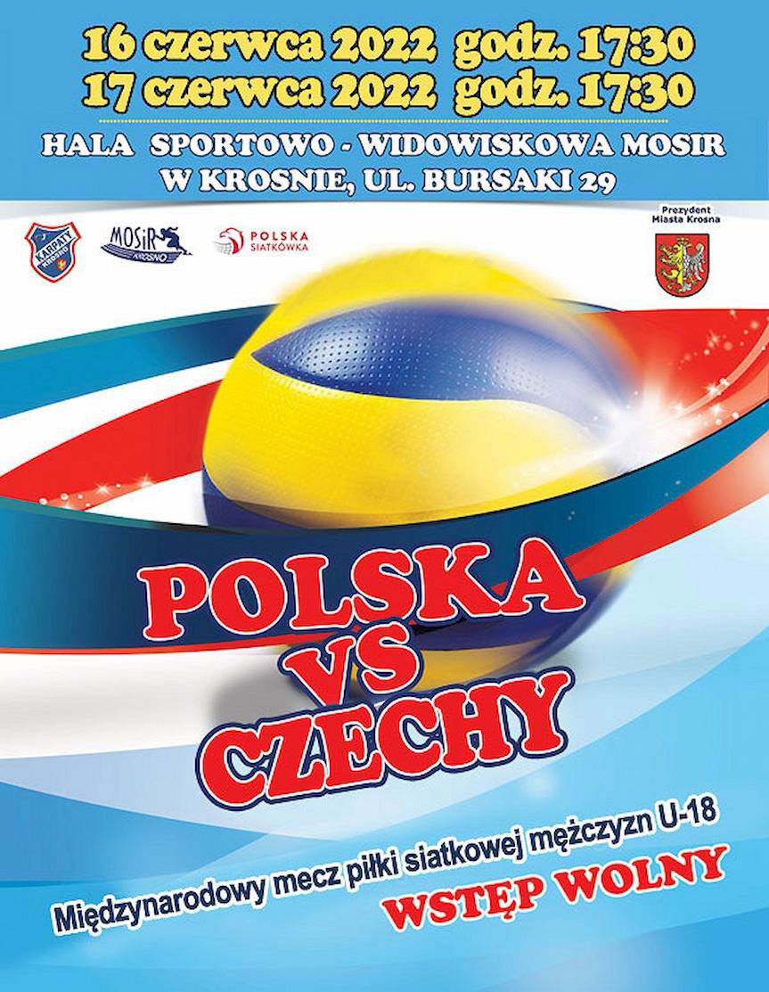 Reprezentacja Polski U18 siatkarzy zagra dwa sparingi w Krośnie