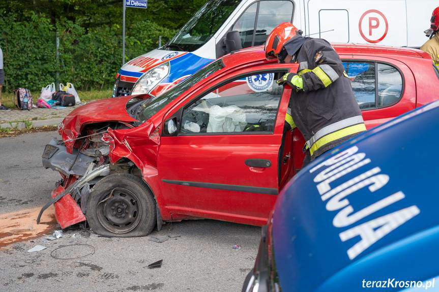 Zderzenie na skrzyżowaniu w Targowiskach