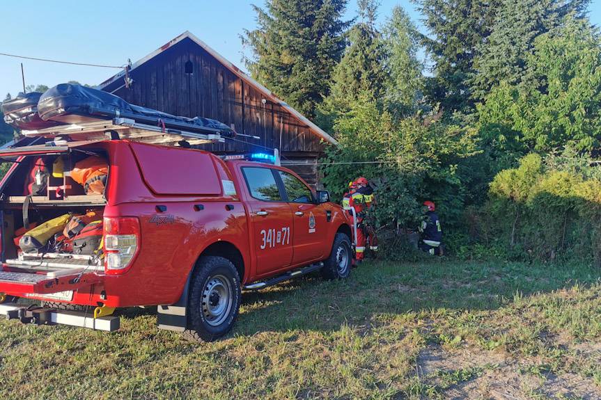 Głowienka. Kozy wskoczyły do studni