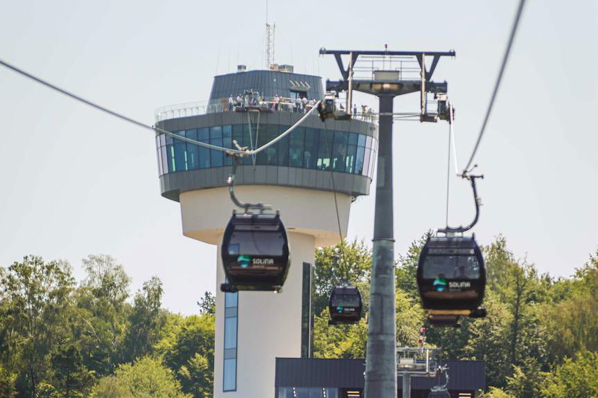 Kolejka gondolowa nad zaporą w Solinie otwarta