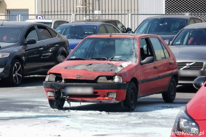 Pożar peugeota
