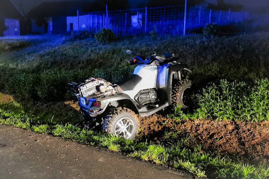Wypadek na quadzie w Odrzykoniu
