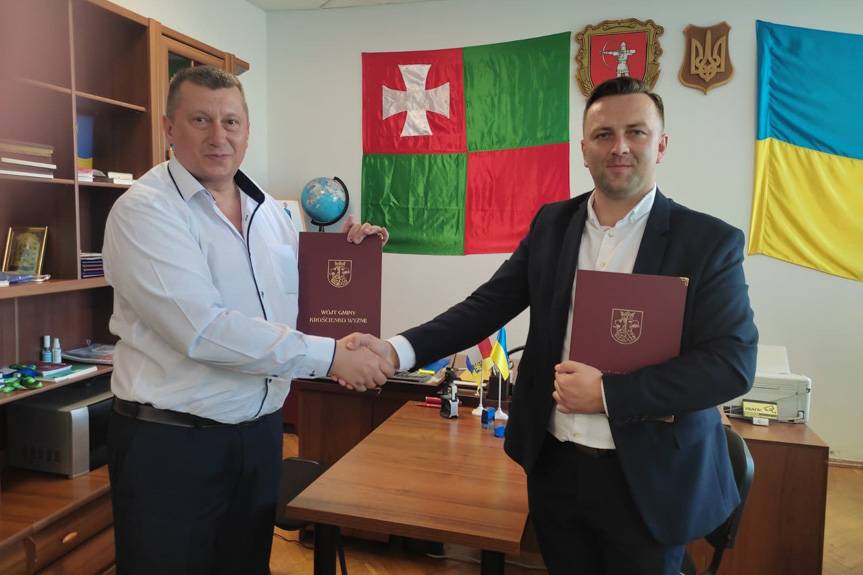 Krościenko Wyżne. Pomoc humanitarna i porozumie o współpracy z samorządem z Ukrainy