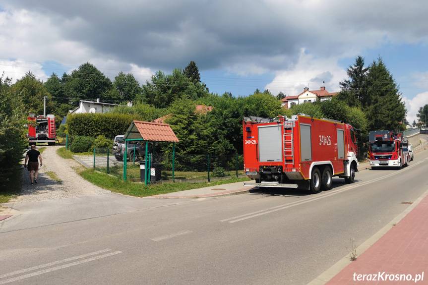 Pożar w domu przy Zielonej