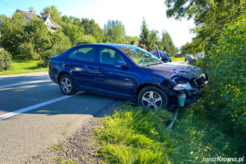 Zderzenie osobówek w Cergowej