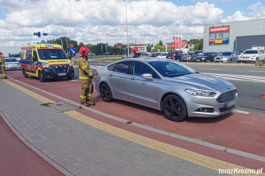 Zderzenie na Podkarpackiej w Krośnie