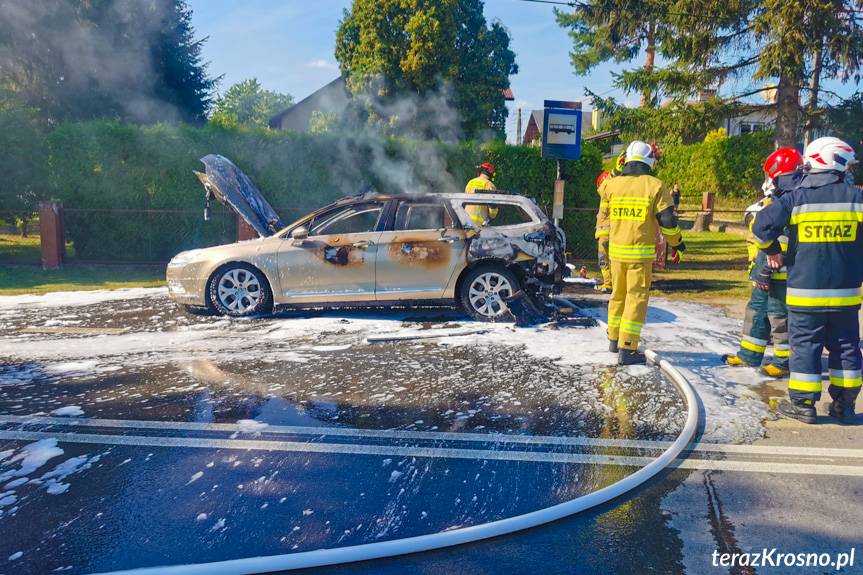 Pożar citroena w Suchodole