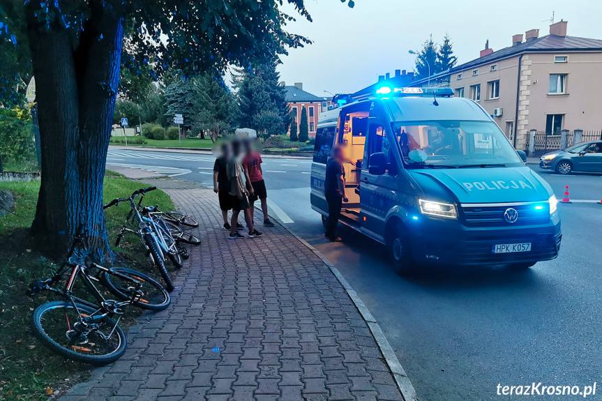 Wypadek w Jedliczu. Zderzenie dwóch rowerzystów