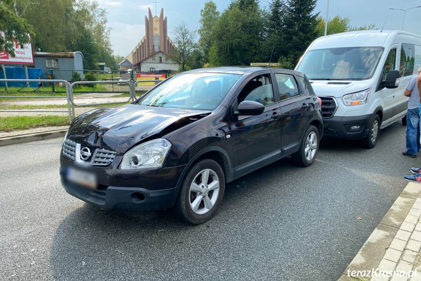 Kolizja trzech pojazdów na Bieszczadzkiej