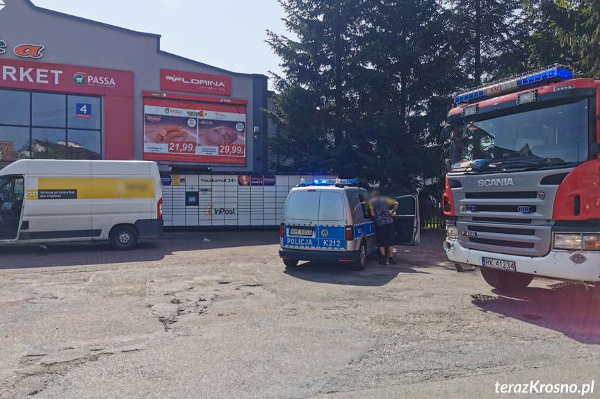 Potrącenie przed sklepem