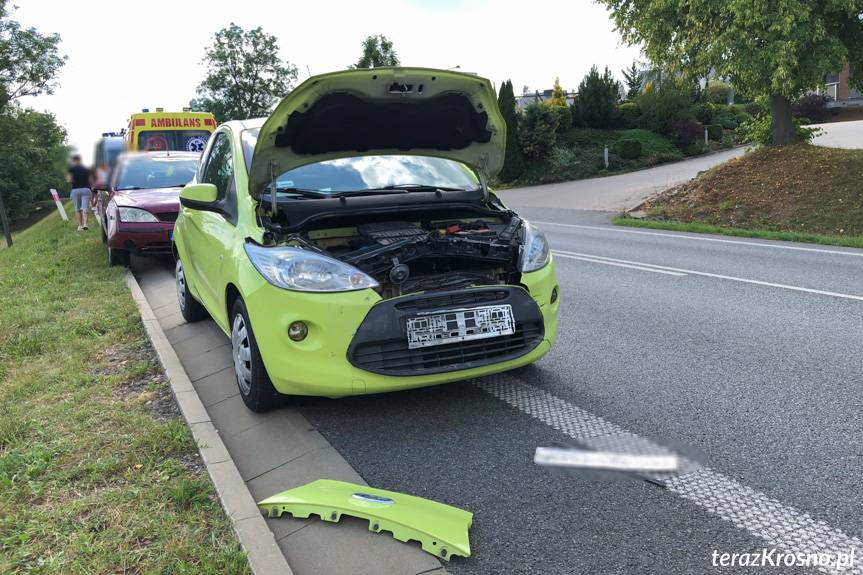 Kolizja trzech fordów na Bieszczadzkiej