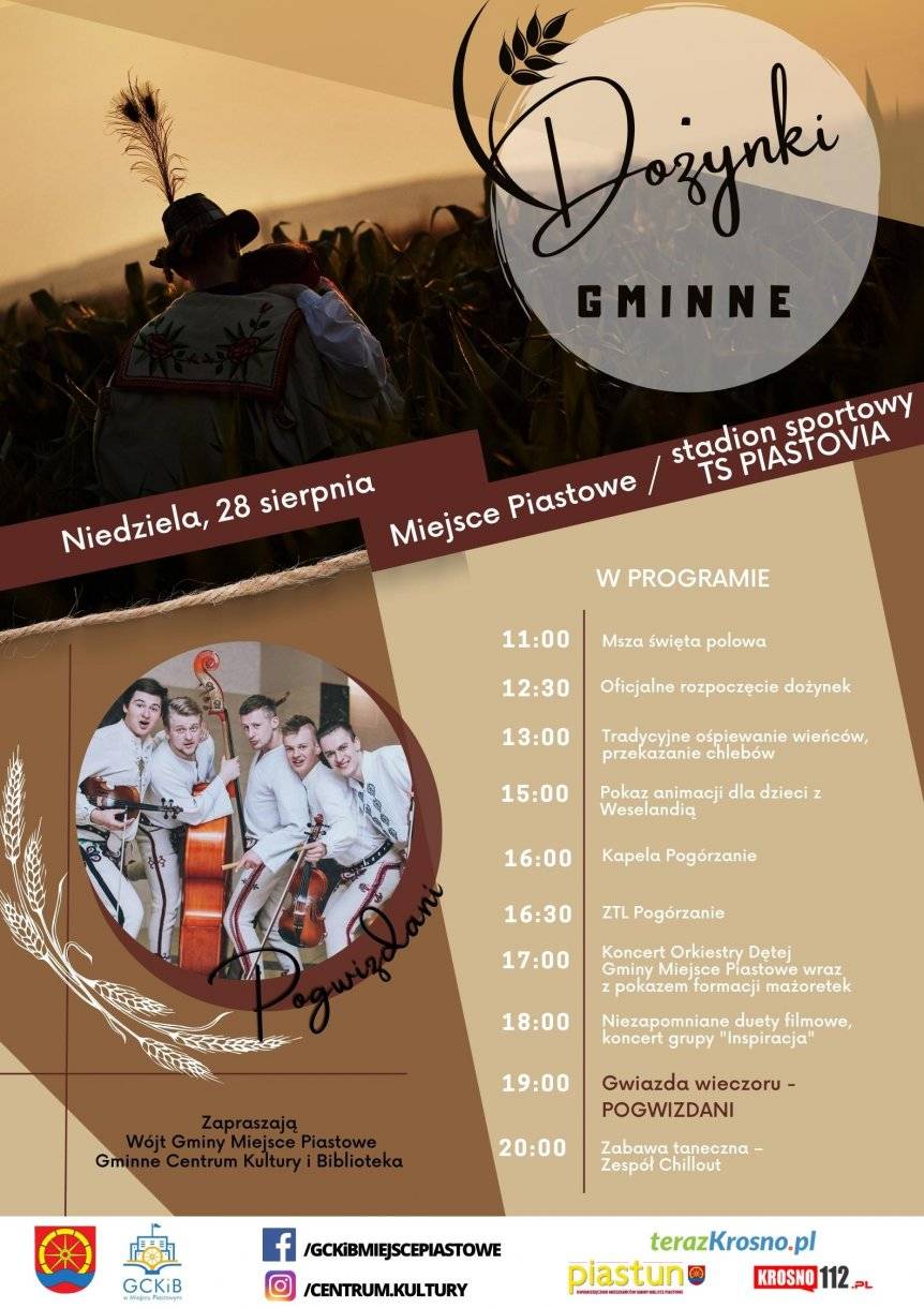 Zaproszenie na dożynki do Miejsca Piastowego