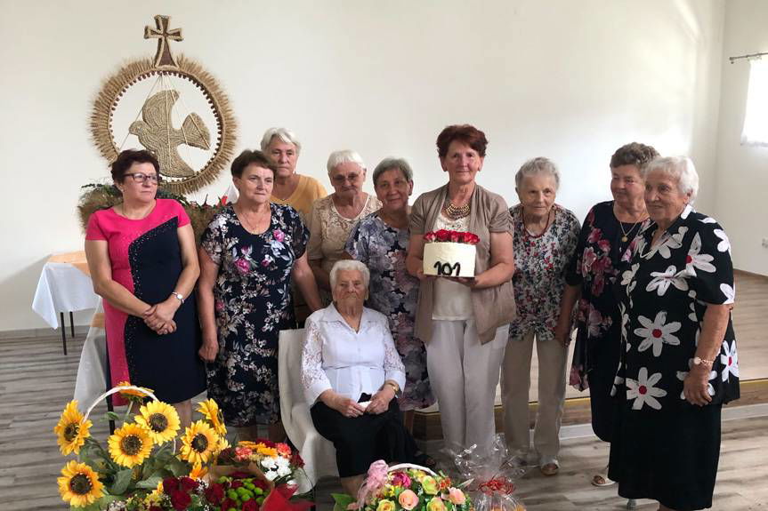 101. urodziny pani Heleny Lubelczyk z Przybówki