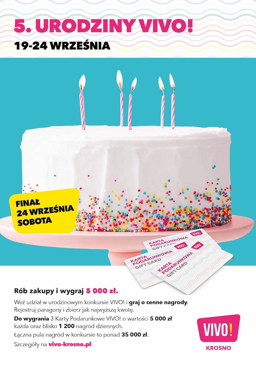 Konkurs i odlotowe atrakcje na 5. Urodziny VIVO! Krosno